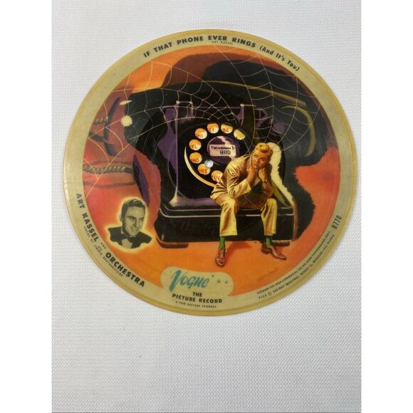 Vogue Picture Record R170 Whiffenpoof Song Art Kassel 78RPM Collectible - Picture 2 of 3